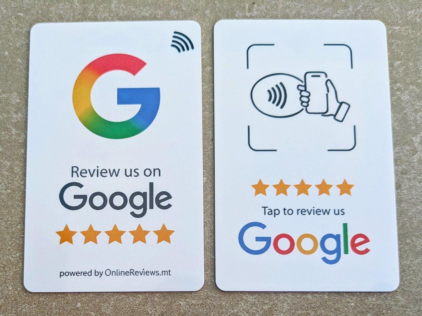 Google Review Card (NFC Tap Only)