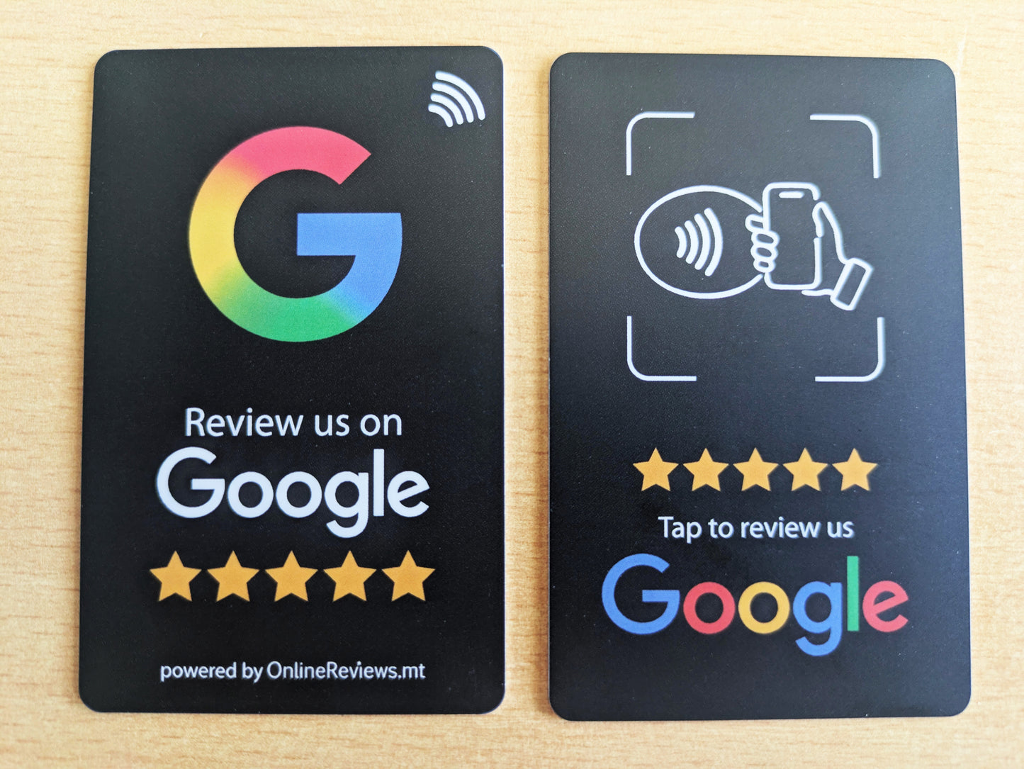 Google Review Card (NFC Tap Only)