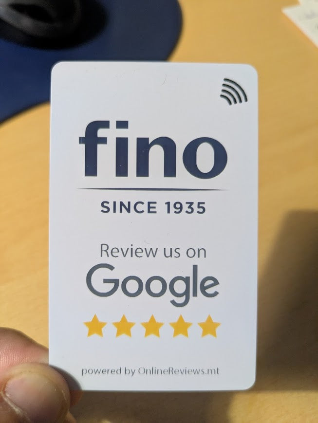 Google Review Card - Custom Logo (NFC Tap & QR Scan)
