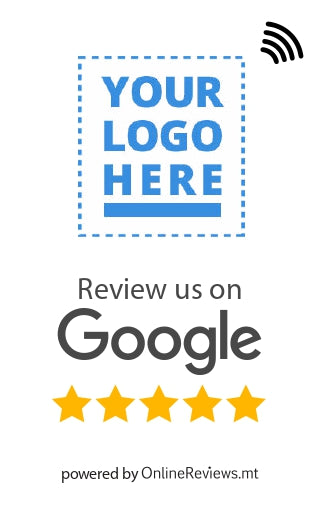 Google Review Card - Custom Logo (NFC Tap & QR Scan)
