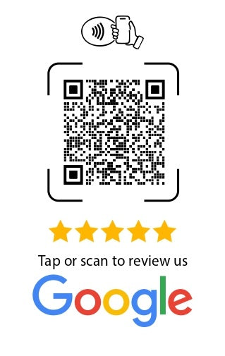 Google Review Card - Custom Logo (NFC Tap & QR Scan)
