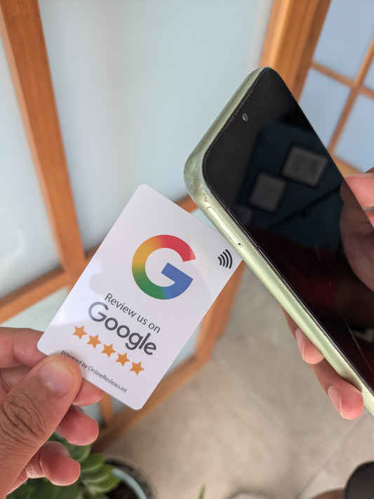 Google Review Card (NFC Tap Only)