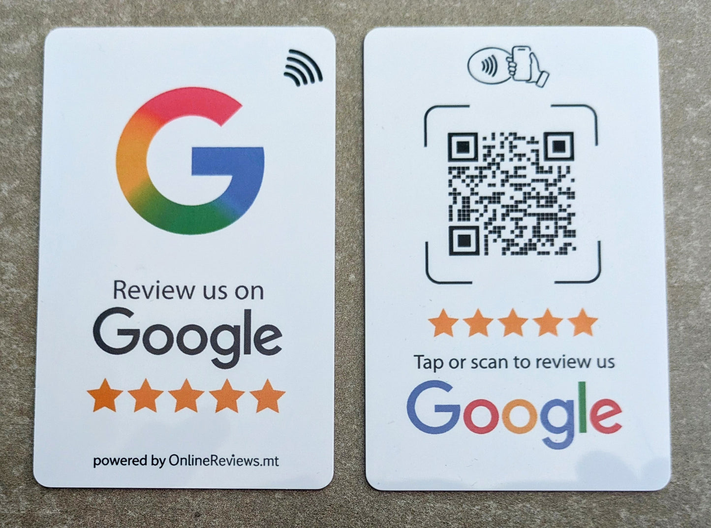 Google Review Card (NFC Tap & QR Scan)