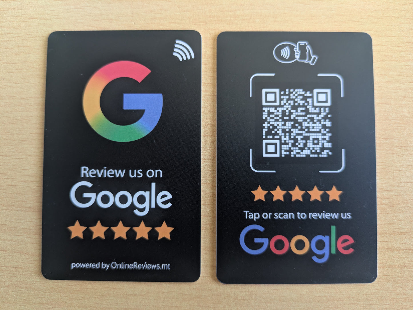 Google Review Card (NFC Tap & QR Scan)