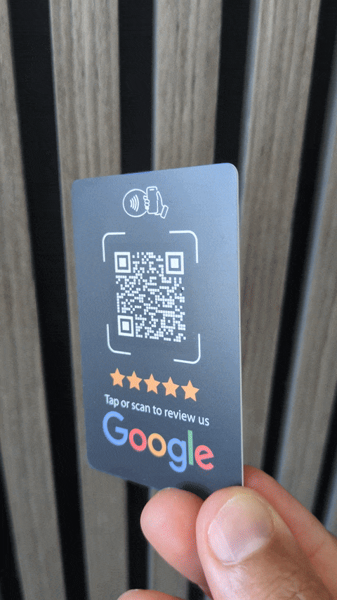 Google Review Card (NFC Tap & QR Scan)